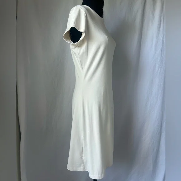 Susana Monaco Short Sleeve A-Line Mini Dress in Natural Size Medium - Picture 3 of 10